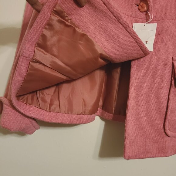Spiegel | Women's Vintage Two Piece Pink Skirt Suit Set (Size 10) - Picture 7 of 16